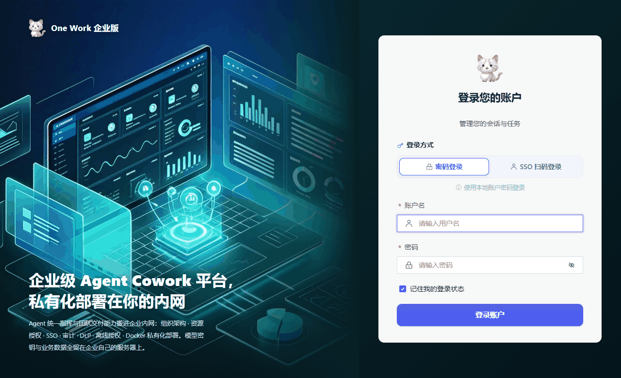 后台登录页
